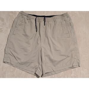 Birddogs Men’s Gym Shorts XXL Khaki Tan 7" Inseam Built-in Liner Boom Stick